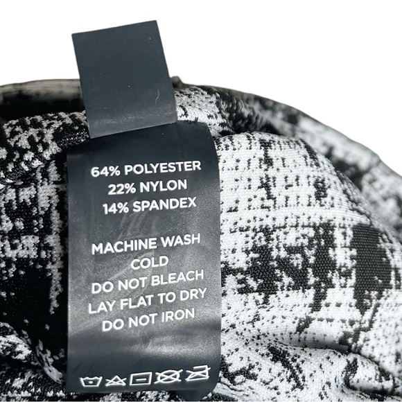 ONA by Yoon Chung Black White Plaid Kick Flare Pull On Pants Small - Picture 7 of 10